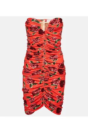 MAGDA BUTRYM Vestido fruncido floral