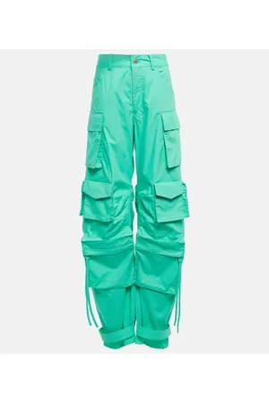The Attico Pantalones cargo Fern de lona de algodón