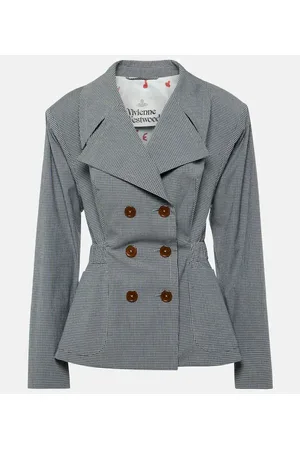 Vivienne Westwood Chaqueta de algodón a cuadros vichy