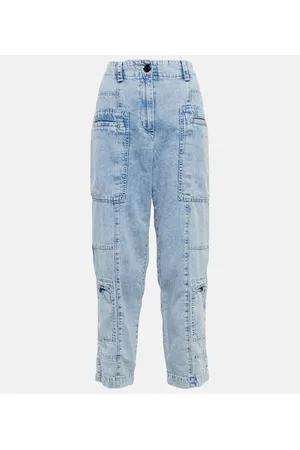 Proenza Schouler Jeans cargo Chambray de tiro alto