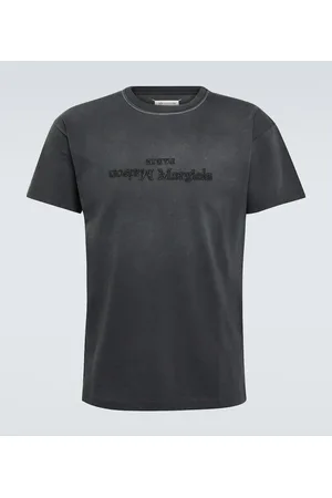 Maison Margiela Camiseta de jersey de algodón con logo