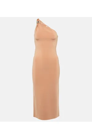 GALVAN Vestido midi asimétrico