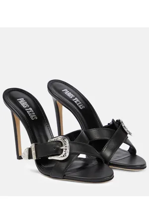 PARIS TEXAS Sandalias Regina de piel adornada