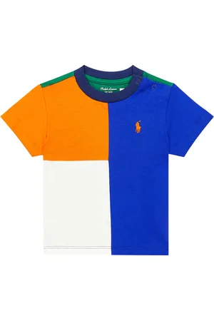 Ralph Lauren Bebé - camiseta de algodón colorblock