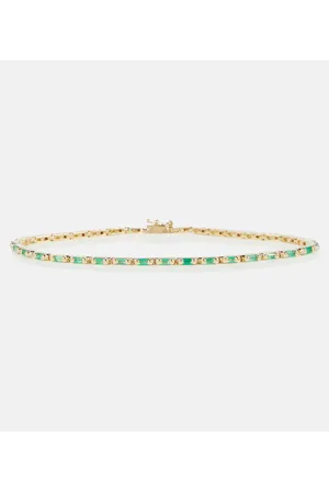 Suzanne Kalan Pulsera de oro de 18 ct con esmeraldas