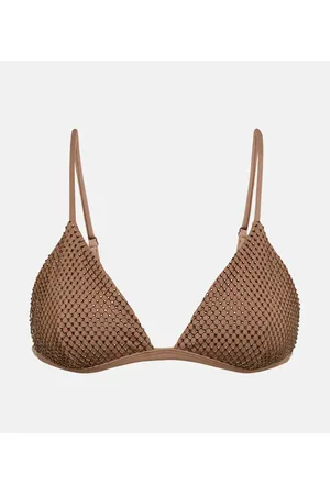 Simkhai Top de bikini Joelle con cristales