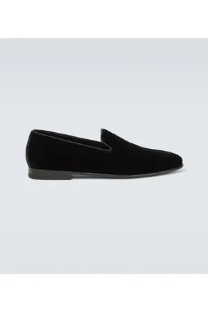 Manolo Blahnik Mocasines Mario de terciopelo