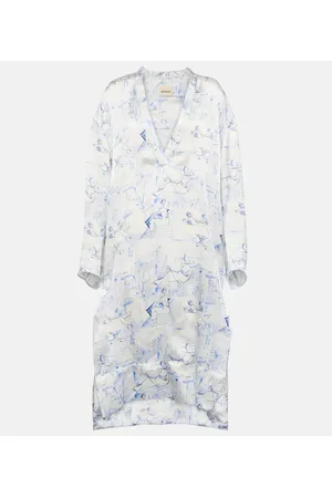 Khaite Vestido midi Brom estampado