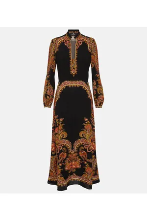 Etro Vestido midi con paisley