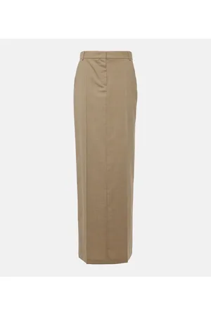Max Mara Falda larga Circe de lana virgen