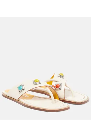 Etro Sandalias de piel adornadas