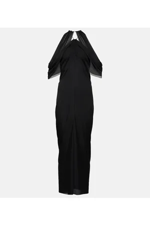 J.W.Anderson Vestido midi asimétrico y drapeado