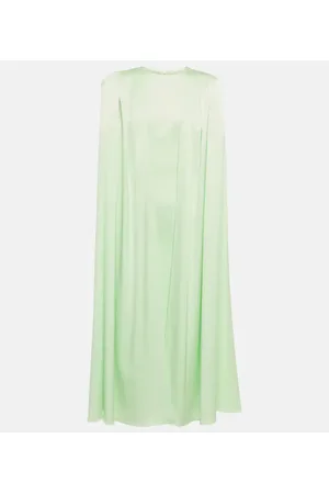 ALEX PERRY Vestido midi Beckett de crepé satén