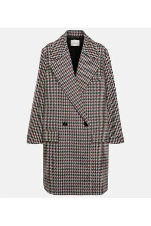 Dorothee Schumacher Abrigo Vichy en mezcla de lana