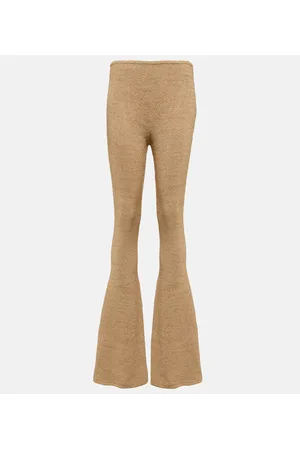 MAGDA BUTRYM Leggings flared de croché de tiro alto