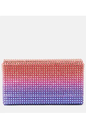 Amina Muaddi Clutch Super Amini Paloma con cristales