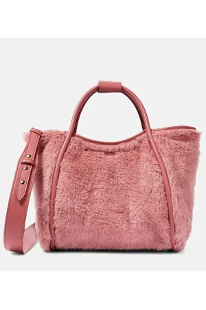 Max Mara Tote Marine Medium de tejido Teddy