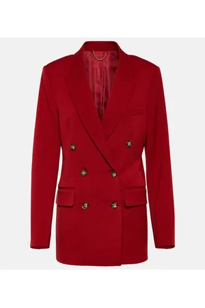 Victoria Beckham Blazer cruzado en mezcla de lana