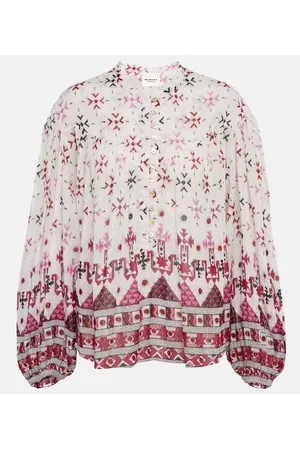 Marant Etoile Blusa Salika de algodón estampada