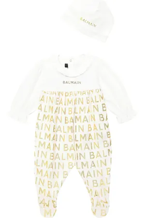 Balmain Bebé - set de body y gorro de algodón