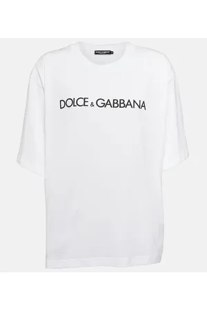 Dolce & Gabbana Camiseta cropped DG en jersey de algodón