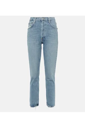 AGOLDE Jeans rectos Riley de tiro alto