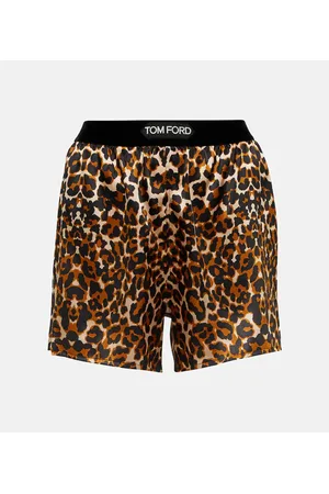 Tom Ford Shorts con print de leopardo