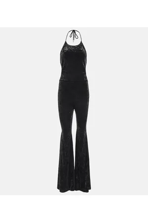 ALEXANDRE VAUTHIER Mono flared de terciopelo