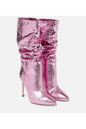 PARIS TEXAS Botas de piel metalizada holgadas