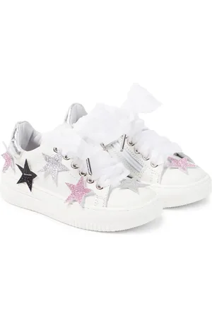 MONNALISA Zapatillas de piel con apliques