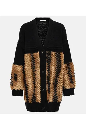 Stella McCartney Cárdigan de jacquard en mezcla de lana