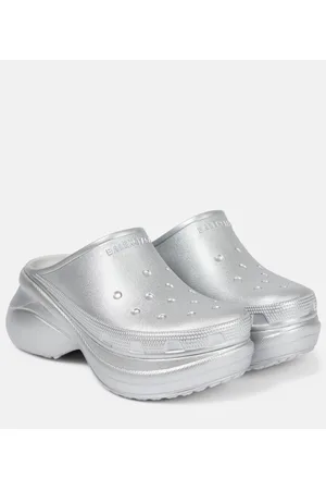 Balenciaga X Crocs zuecos de goma con plataforma