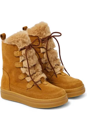 Il gufo Botines de ante con pelo sintético