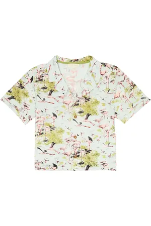 Louise Misha Camisa Alov de algodón estampada
