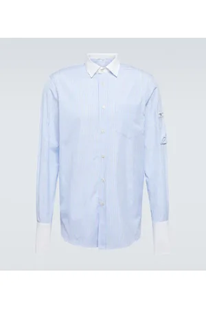 Winnie New York Camisa de popelín de algodón a rayas