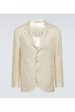 Brunello Cucinelli Chaqueta de lino, lana y seda