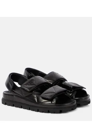 Prada Sandalias de piel acolchada