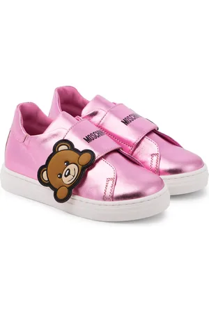 Moschino Zapatillas de piel con Teddy Bear