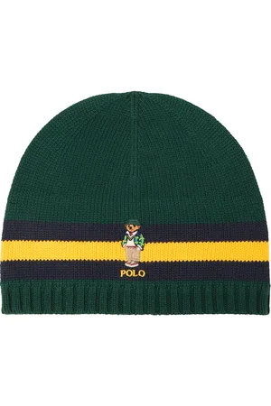 Ralph Lauren Gorro de algodón con Polo Bear