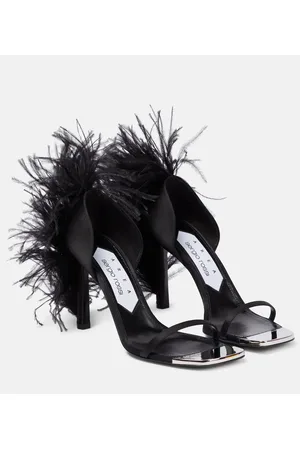 AREA X Sergio Rossi sandalias Amazona con plumas