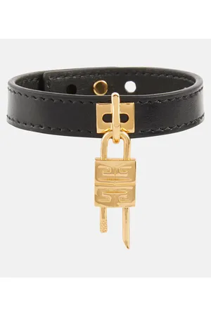 Givenchy Brazalete Mini 4G Padlock de piel