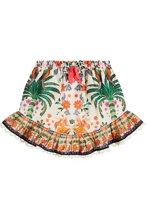 ZIMMERMANN Falda Ginger Flip de algodón floral