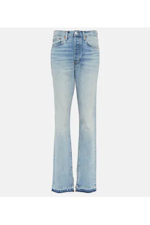 RE/DONE Jeans acampanados de tiro alto