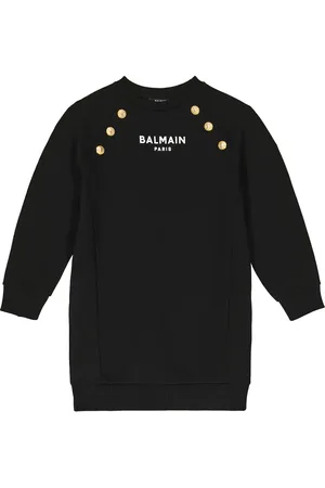 Balmain Vestido en jersey de algodón
