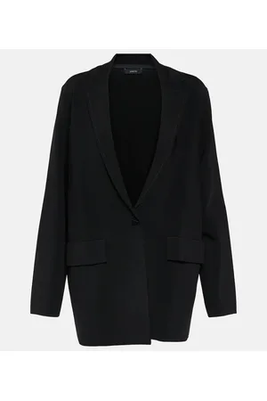 Joseph Blazer de crepé de botonadura simple