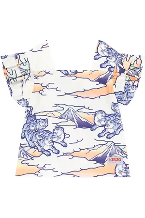 Kenzo Top de algodón estampado