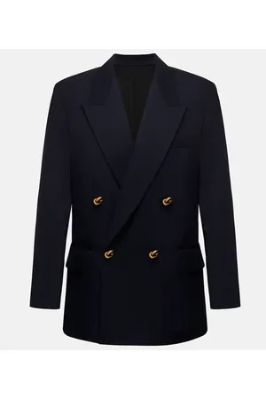 Bottega Veneta Blazer cruzado oversized de lana