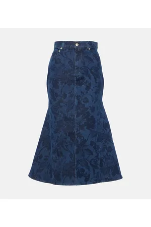 Erdem Falda midi de denim