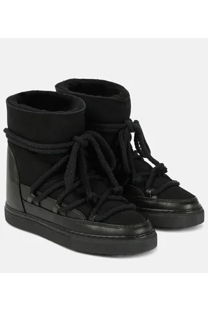 INUIKII Botas de nieve Classic Wedge de ante y piel