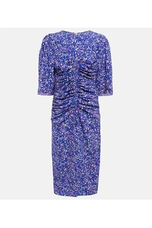 Isabel Marant Vestido midi Lurner en mezcla de seda